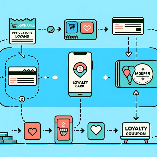 store loyalty card being linked to a mobile coupon app