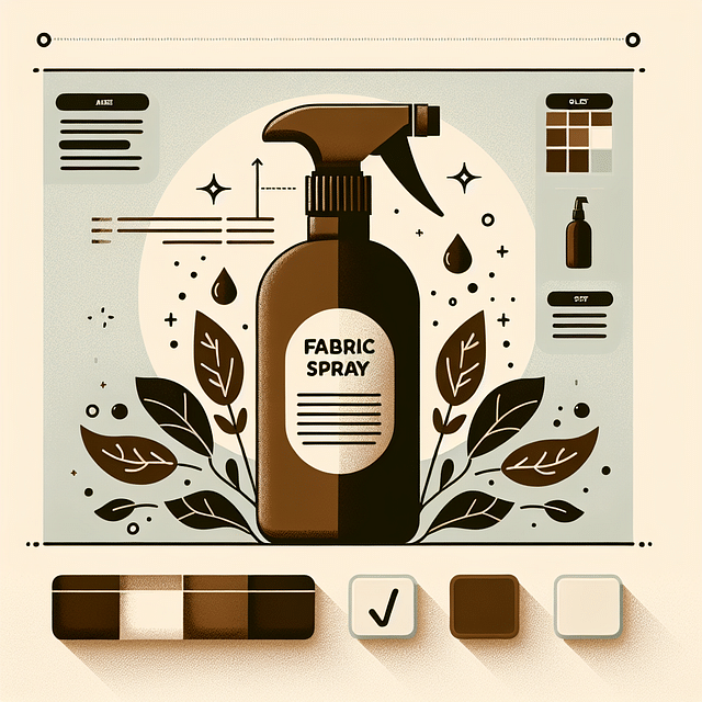 fabric spray bottle with natural ingredients