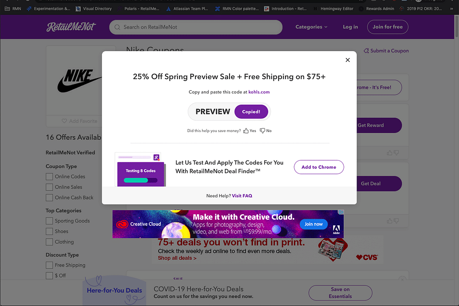 RetailMeNot app logo