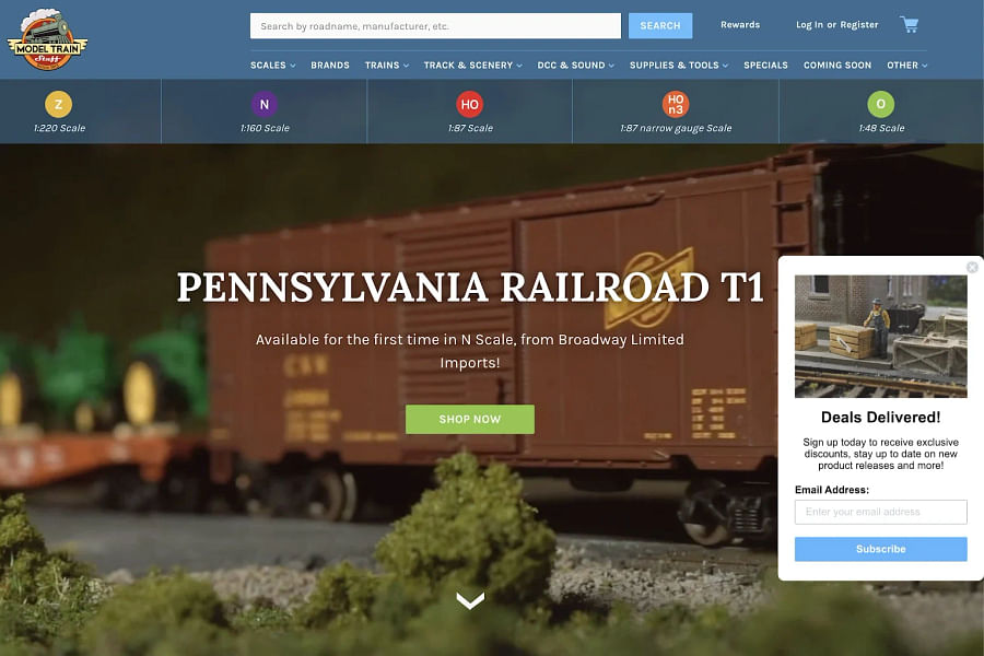 Brand website coupons