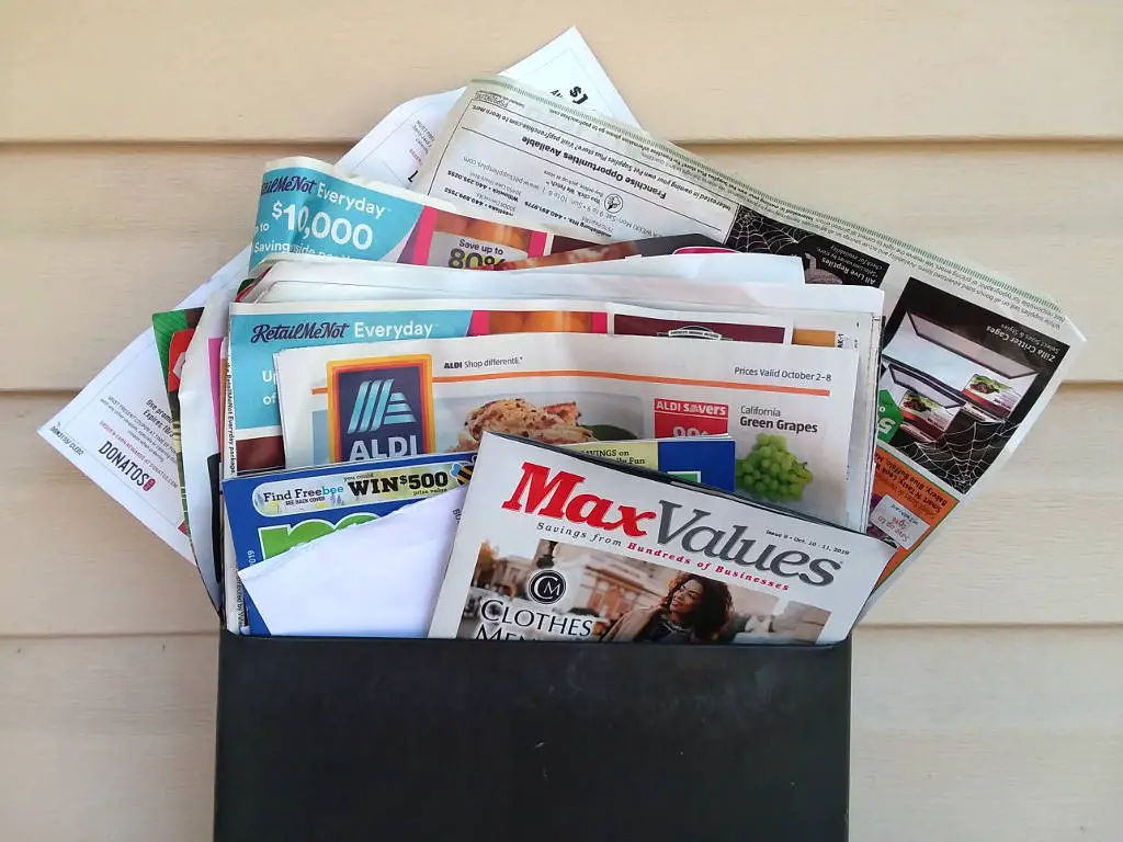 Direct mail coupons