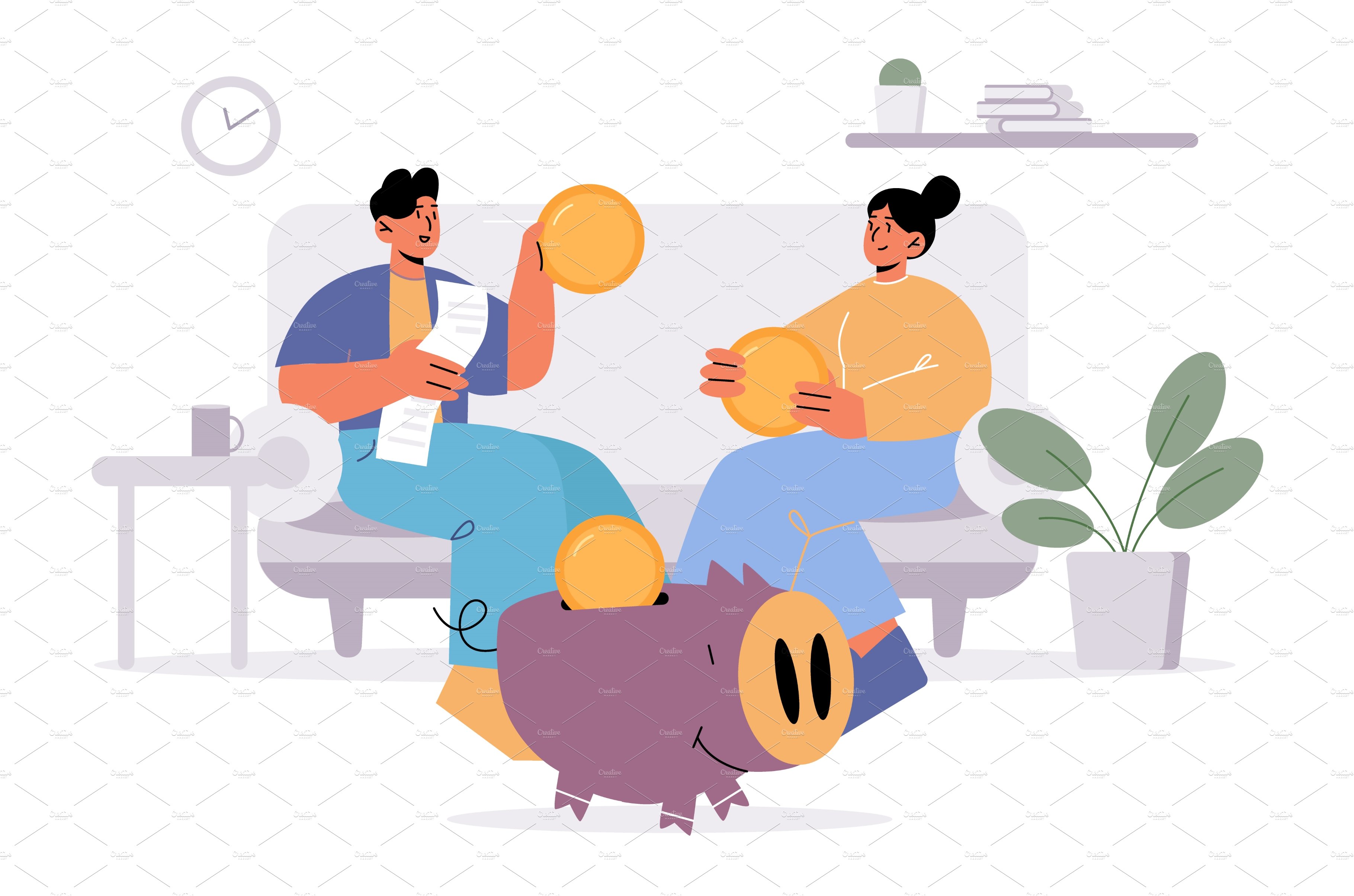 cartoon budget planner