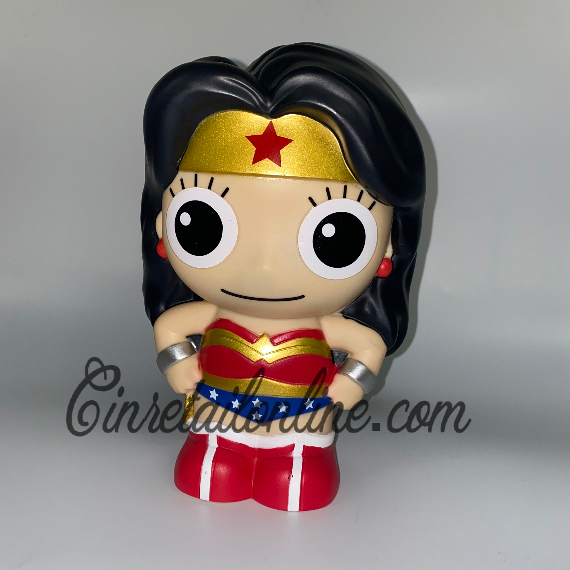 cartoon piggy bank superhero