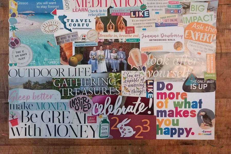 financial vision board inspiration