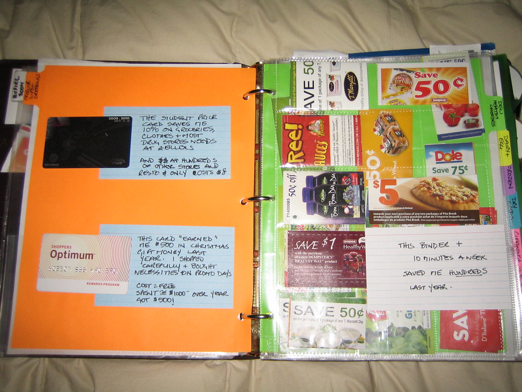 coupon binder with sleeves