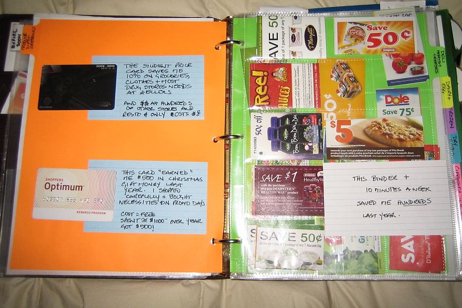 coupon binder with sleeves