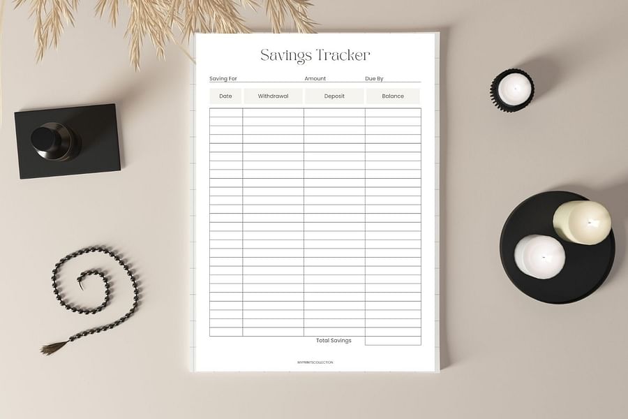 savings tracker
